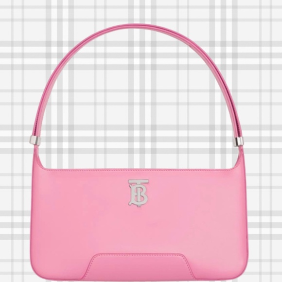 Burberry Handbags - SOLD BURBERRY Medium TB Monogram Leather Shoulder Bag-Primrose Pink